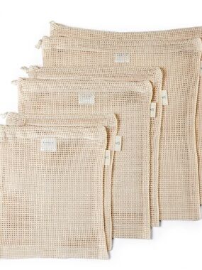 Grove Collaborative Organic Reusable Produce Bags Set of 6